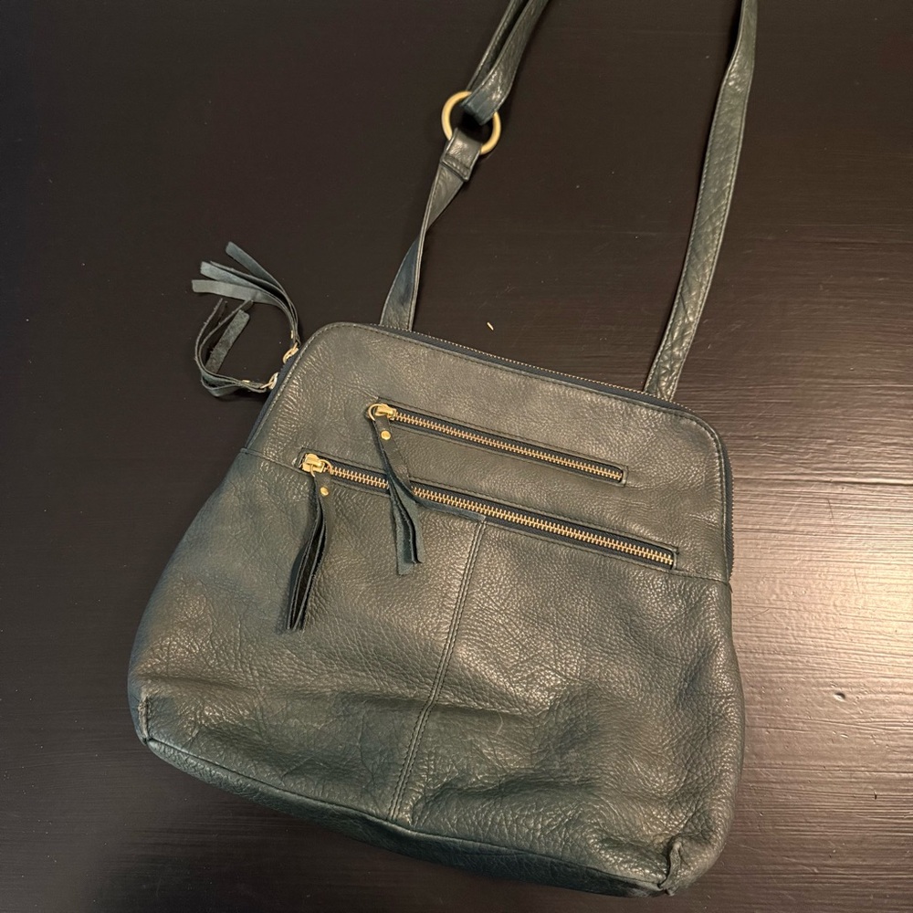 Osgoode Marley‎ Elegant Green Leather Crossbody Bag